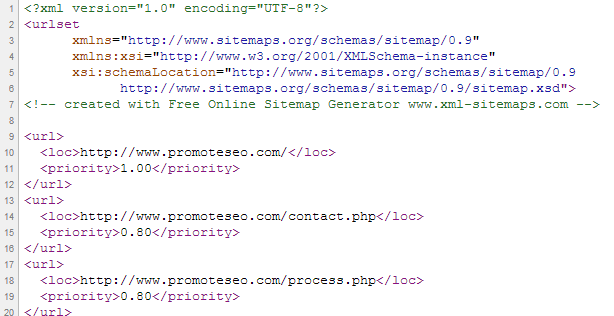 Sitemap XML